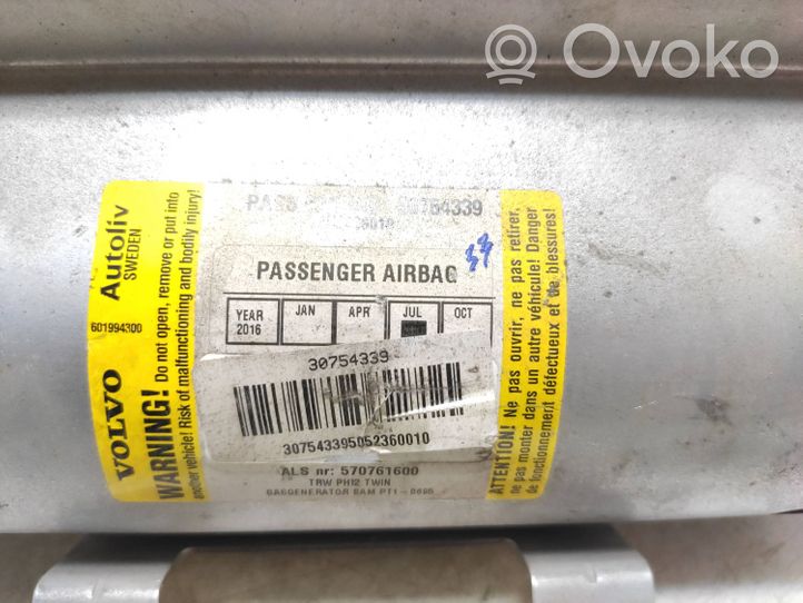 Volvo S80 Airbag del passeggero 30754339