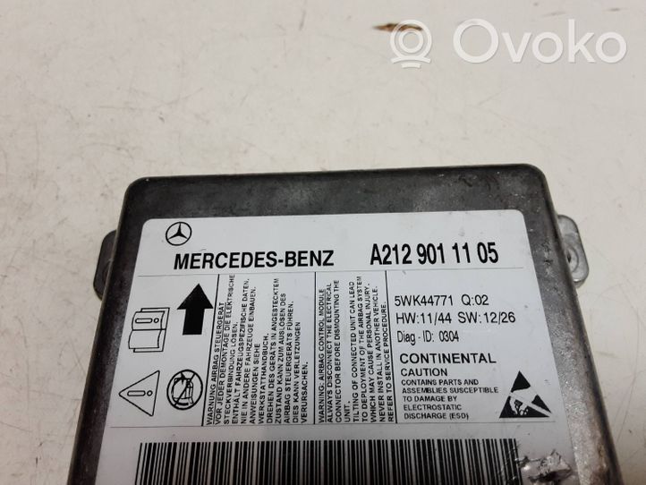Mercedes-Benz E W212 Sterownik / Moduł Airbag A2129011105