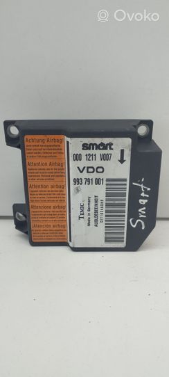 Smart ForTwo I Module de contrôle airbag 993791001