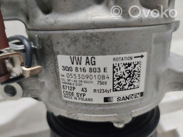 Volkswagen T-Cross Compressore aria condizionata (A/C) (pompa) 3Q0816803E