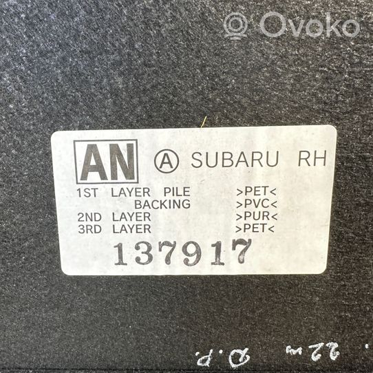 Subaru Outback (BT) Doublure de coffre arrière, tapis de sol 137917