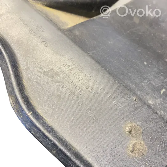 Audi Q3 F3 Moldura inferior del parachoques trasero 83A807568C