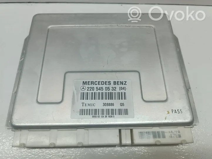 Mercedes-Benz S W220 Jousituksen ohjainlaite/moduuli 2205450532