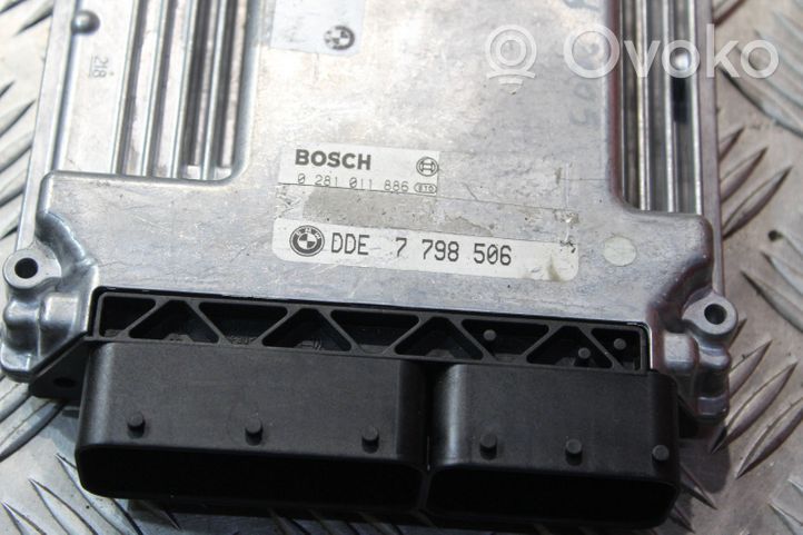 BMW 7 E65 E66 Kit centralina motore ECU e serratura 7798506