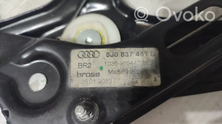 Audi TT TTS Mk2 Etuoven sähkökäyttöinen ikkunan nostin 8J0837461D