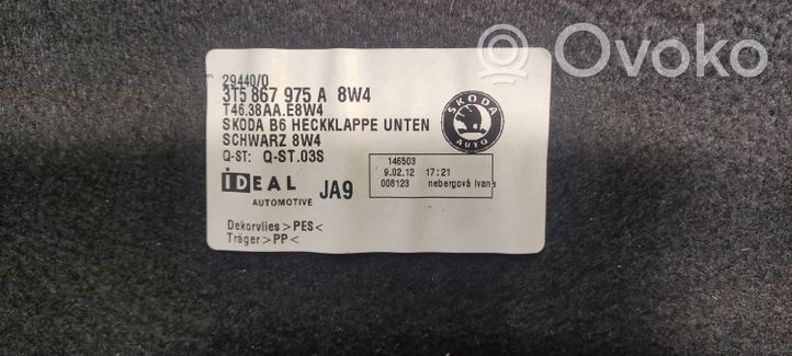 Skoda Superb B6 (3T) Poszycie klapy tylnej bagażnika i inne elementy 3T5867975