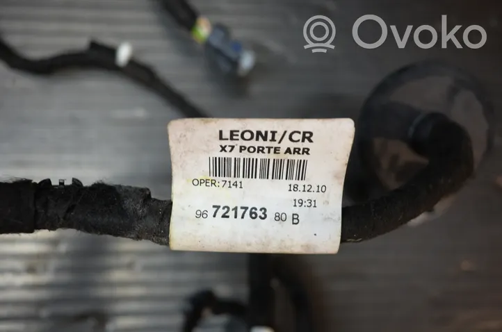 Citroen C5 Cableado de puerta trasera 9672176380