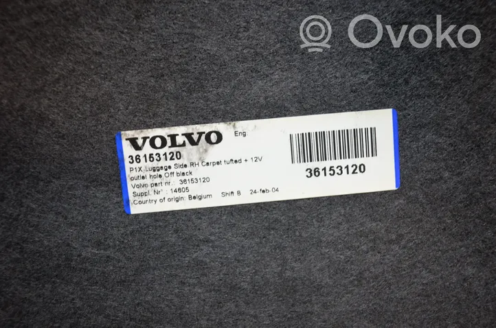 Volvo V50 Trunk/boot lower side trim panel 36153120