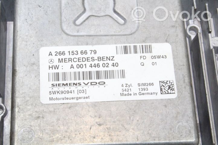 Mercedes-Benz B W245 Moottorin ohjainlaite/moduuli A2661536679