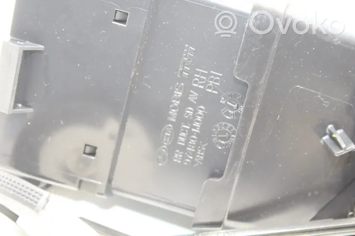Hyundai i20 (PB PBT) Moldura protectora de la rejilla de ventilación del panel 974801J000