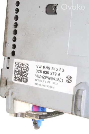 Volkswagen Tiguan Unità principale autoradio/CD/DVD/GPS 3C8035279A
