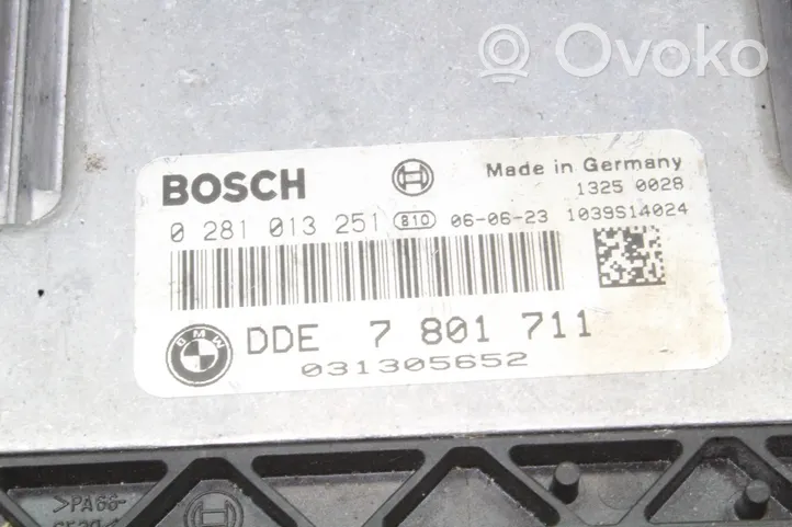 BMW 5 E60 E61 Calculateur moteur ECU 7801711