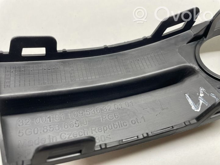 Volkswagen Golf VII Grille inférieure de pare-chocs avant 5G0853665J