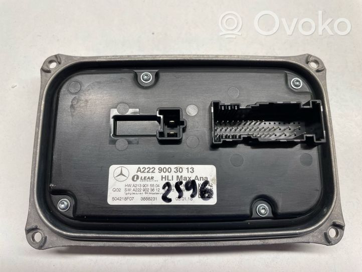 Mercedes-Benz S W222 Headlight ballast module Xenon A2139015504