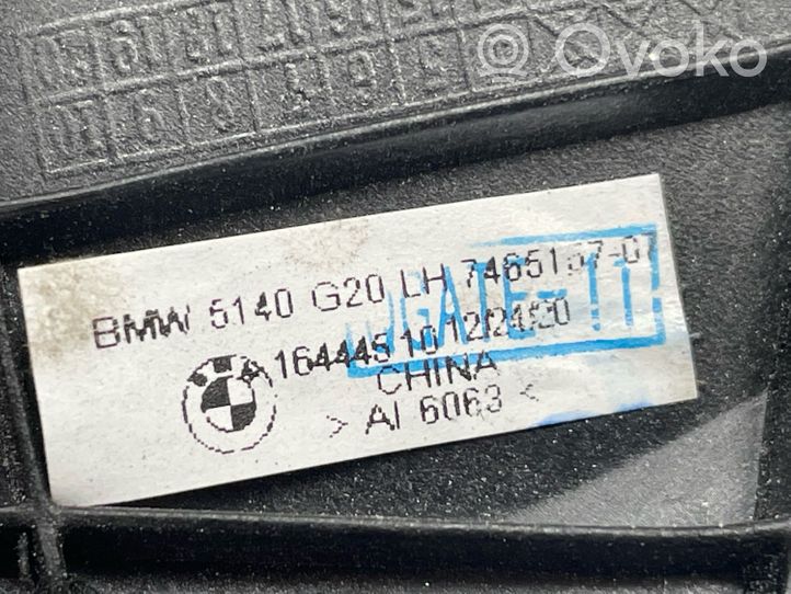 BMW 3 G20 G21 Deflettore d'aria della portiera posteriore 51437465157