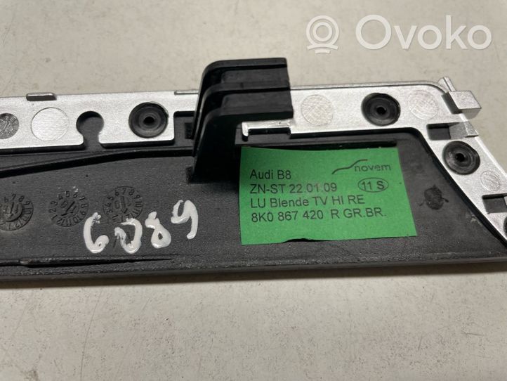 Audi A4 S4 B8 8K Rear door card trim 8K0867420R