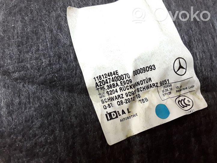 Mercedes-Benz C W204 Poszycia / Boczki bagażnika A2047400070