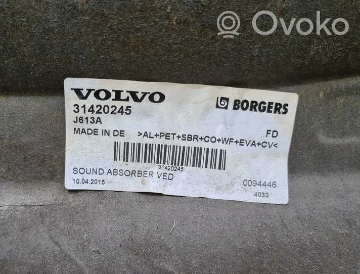 Volvo S60 Moottoritilan lämpökilpi 31420245