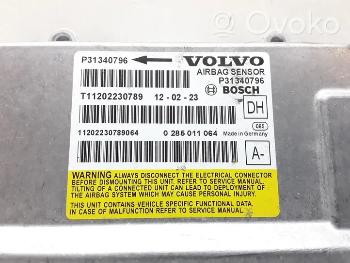 Volvo V60 Module de contrôle airbag P31340796