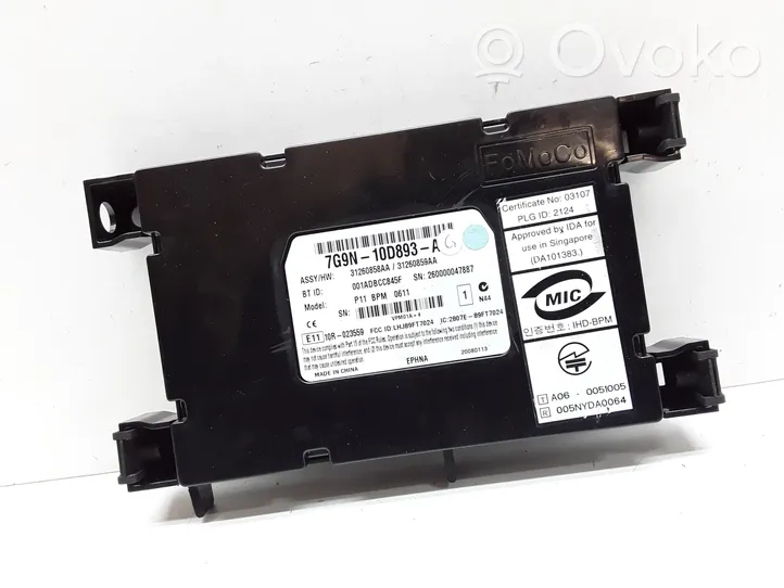 Volvo S80 Module unité de contrôle Bluetooth 7G9N10D893AG