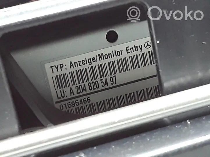 Mercedes-Benz C W204 Monitor / wyświetlacz / ekran A2048205497