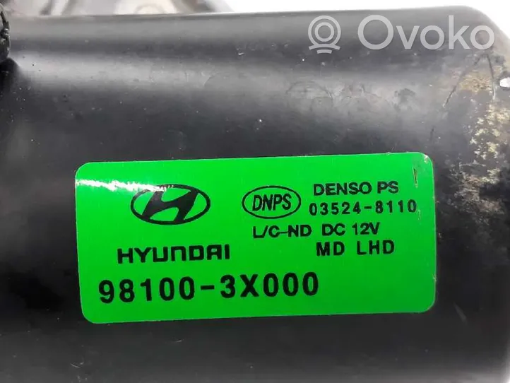 Hyundai Elantra Mechanizm i silniczek wycieraczek szyby przedniej / czołowej 981103X000