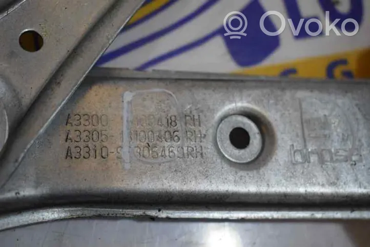 Opel Astra H Podnośnik szyby drzwi z silniczkiem 93178696