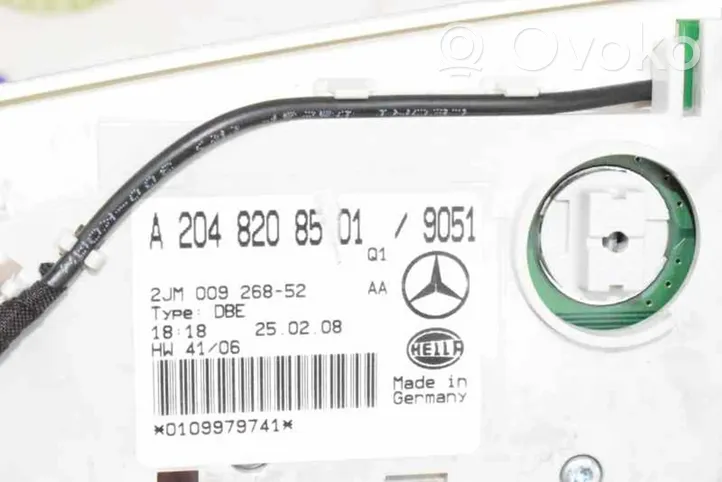 Mercedes-Benz C W204 Отделка консоли освещения A2048208501