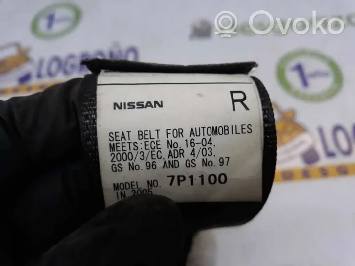 Nissan Pathfinder R51 Ceinture de sécurité arrière 88844EB302