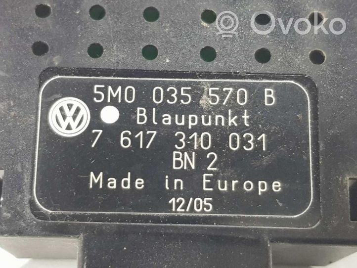 Volkswagen Golf Plus Module unité de contrôle d'antenne 5M0035570B