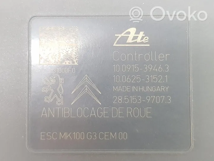 Citroen C-Elysée ABS-pumppu 1616784380