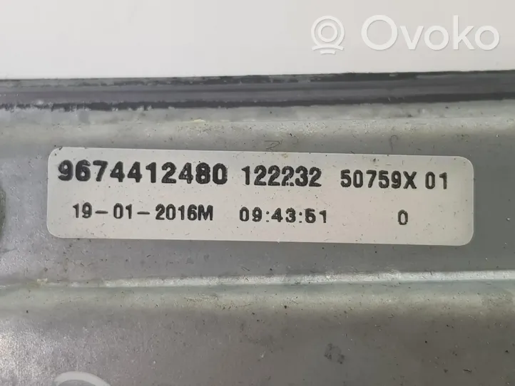 Citroen C-Elysée Elektryczny podnośnik szyby drzwi przednich 9674412480