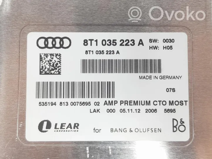 Audi A4 Allroad Amplificateur de son 8T1035223A