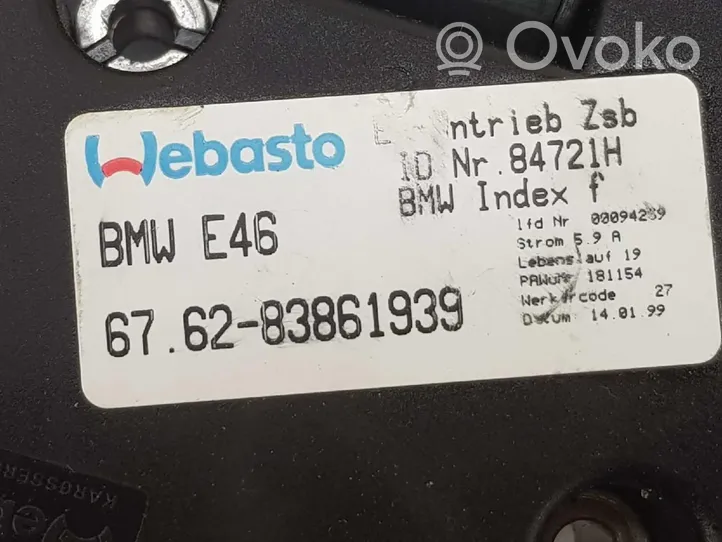 BMW 3 E36 Sähkökäyttöisen kattoluukun asennussarja 67618386193