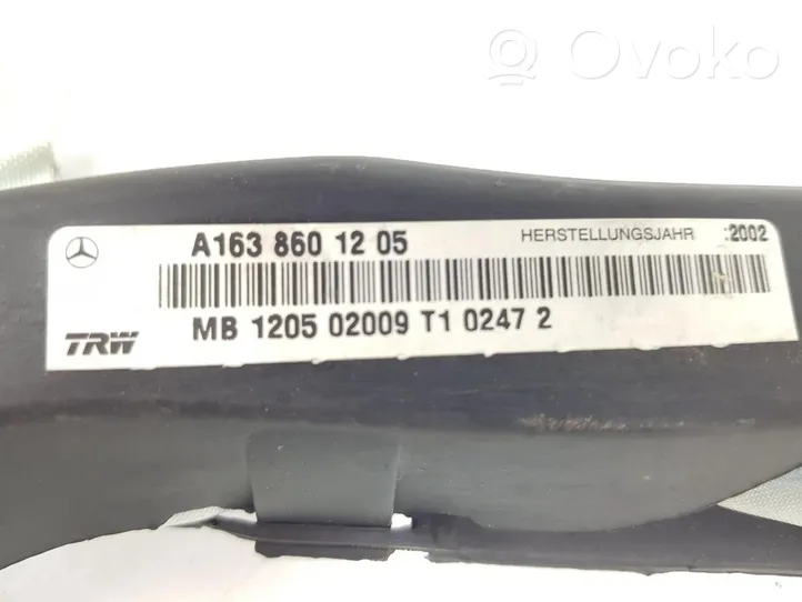 Mercedes-Benz ML W163 Airbag de toit A1638601205