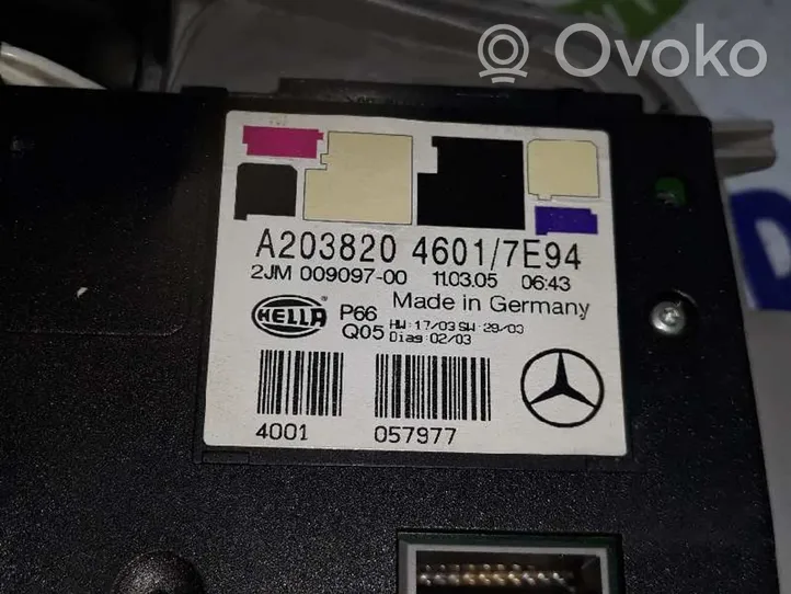 Mercedes-Benz CLC CL203 Apšvietimo konsolės apdaila A20382046017E94