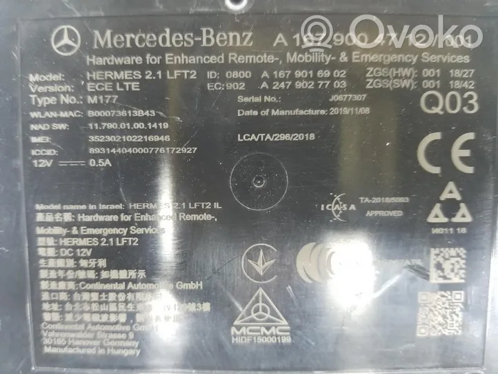 Mercedes-Benz GLC C253 Centralina/modulo telefono A1679004712