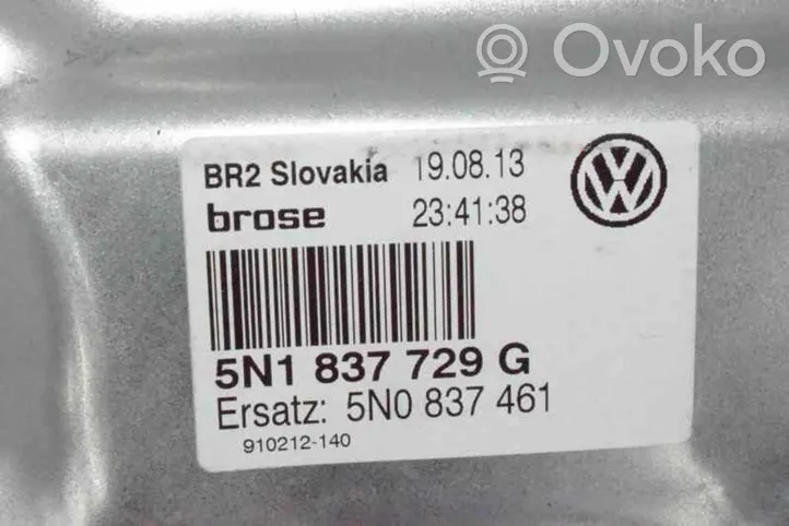 Volkswagen Tiguan Elektryczny podnośnik szyby drzwi przednich 5N0837461