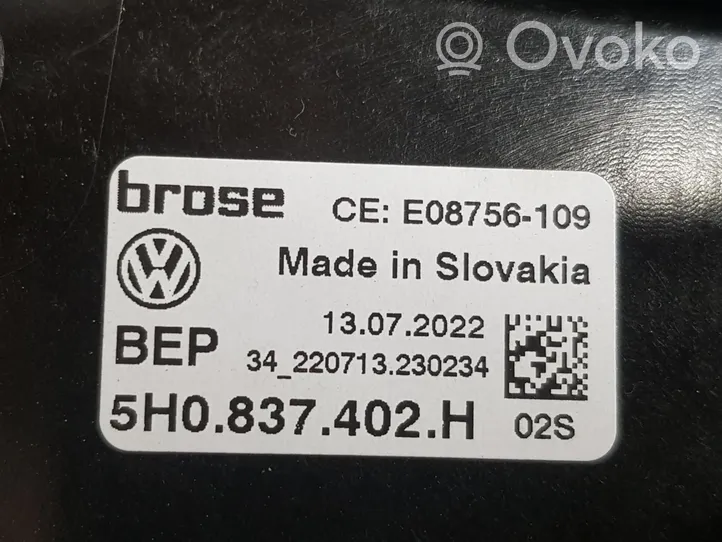 Volkswagen Golf VIII Etuoven sähkökäyttöinen ikkunan nostin 5H0837462E