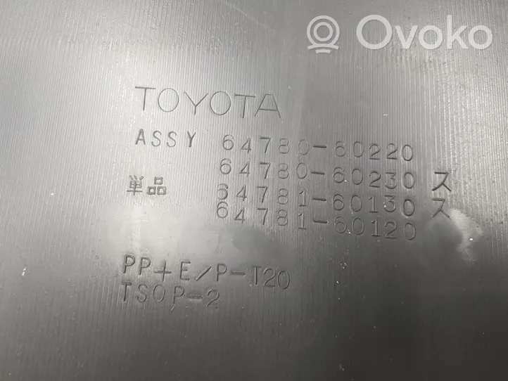 Toyota Land Cruiser (J120) Muu vararenkaan verhoilun elementti 6478060310B0