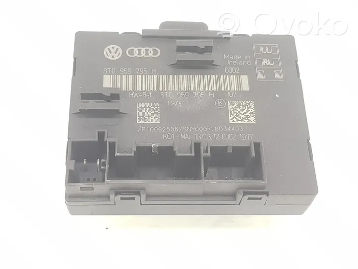 Audi A5 Sportback 8TA Unité de commande / module de verrouillage centralisé porte 8T0959795H