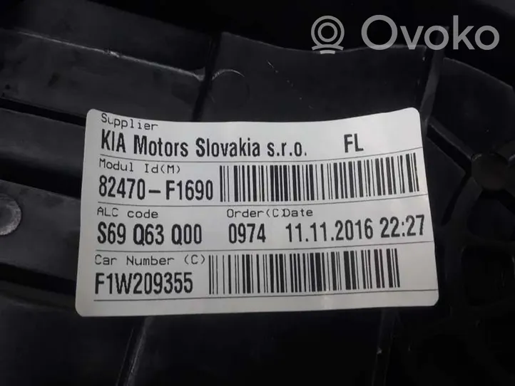 KIA Sportage Mécanisme de lève-vitre avec moteur 82470F1690