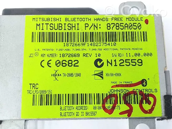 Mitsubishi ASX Puhelimen käyttöyksikkö/-moduuli 8785A050