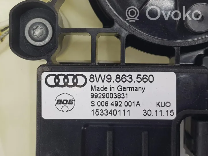 Audi A4 S4 B9 Impianto elettrico del tettuccio apribile 8W9863560