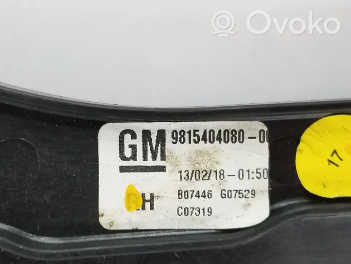 Opel Grandland X Lève-vitre électrique de porte avant 9815404080