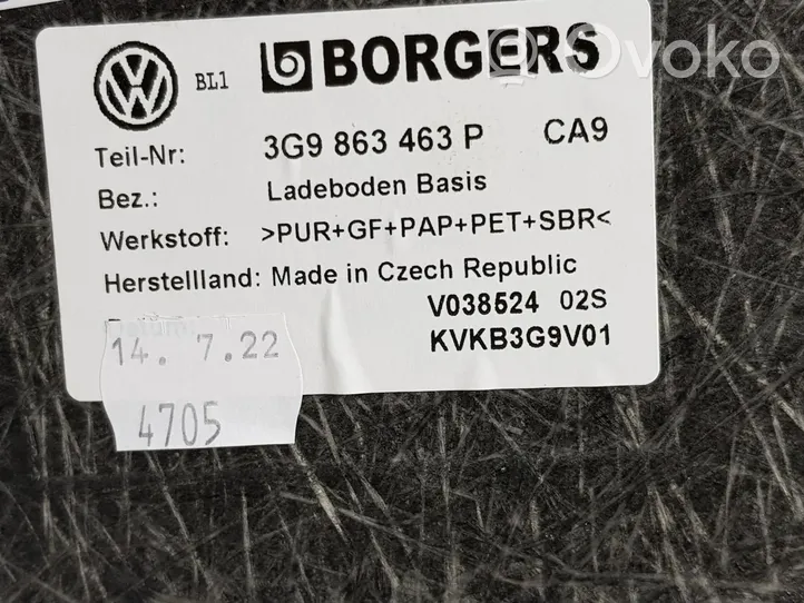 Volkswagen PASSAT B7 Tappetino di rivestimento del bagagliaio/baule 3G9863463P