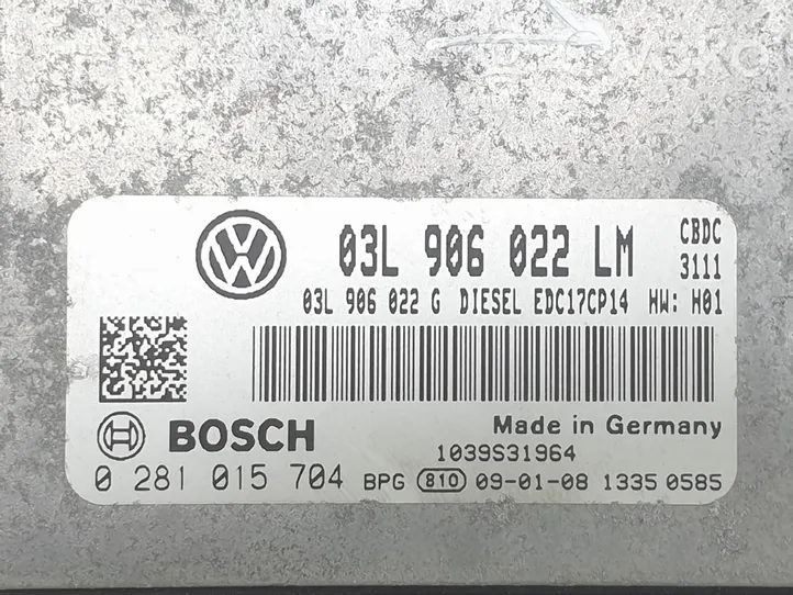 Volkswagen Golf VI Centralina/modulo del motore 03L906022LM