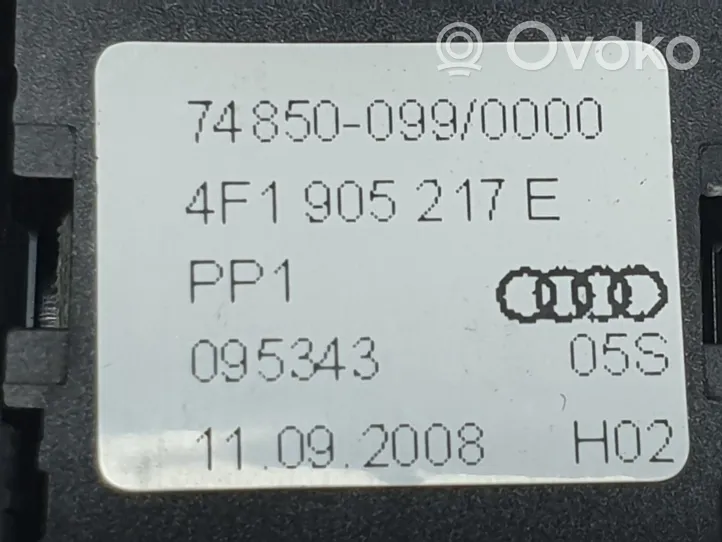 Audi A6 Allroad C6 Bouton poussoir de démarrage du moteur 4F1905217E