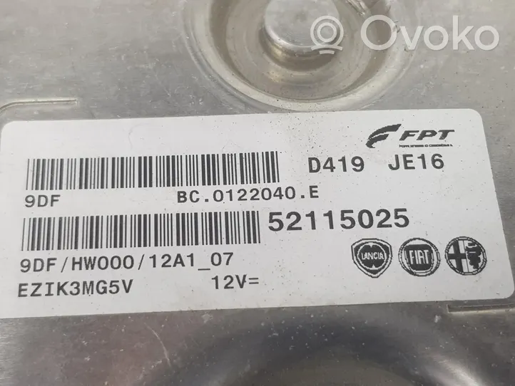 Fiat Ducato Sterownik / Moduł ECU 52115025