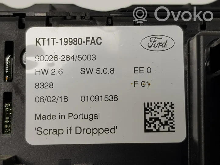 Ford Transit -  Tourneo Connect Oro kondicionieriaus/ klimato/ pečiuko valdymo blokas (salone) KT1T19980FAC